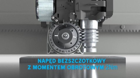 Napęd/siłownik CAME BKX12AGM BRUSHLESS do 1200kg bram przesuwnych