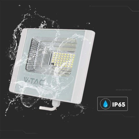 Projektor LED solarny V-TAC 40W biały IP65 pilot timer VT-200W 6400K 3100lm