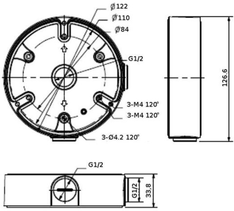 UCHWYT KAMERY STG-PFA137(BLACK)