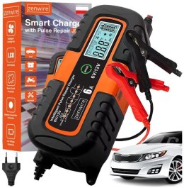 Ładowarka Prostownik Akumulatorowy Samochodowy z Funkcją Naprawy AGM 6V 12V Zenwire JMD-6S