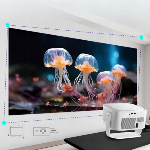 Mini Projektor Przenośny Rzutnik Android 14 WiFi Zenwire PrimeView IMC460 Pro