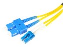 PATCHCORD ŚWIATŁOWODOWY SM SC/UPC-LC/UPC DUPLEX 2m