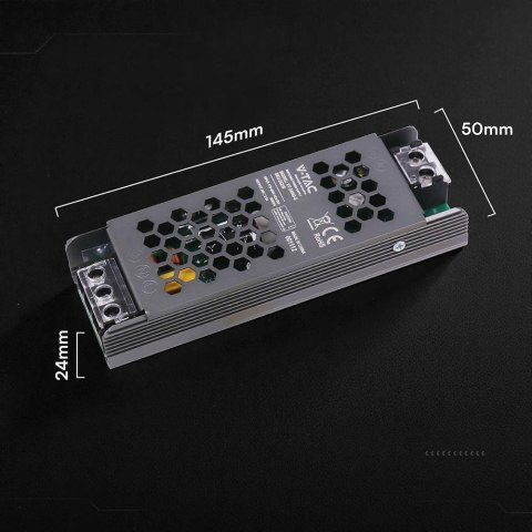 Zasilacz do LED modułowy montażowy SLIM V-TAC 60W 24V 2.5A IP20 filtr EMI VT-24062-S