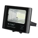 Naświetlacz LED solarny V-TAC 12W czarny IP65 pilot timer VT-25W 4000K 550lm