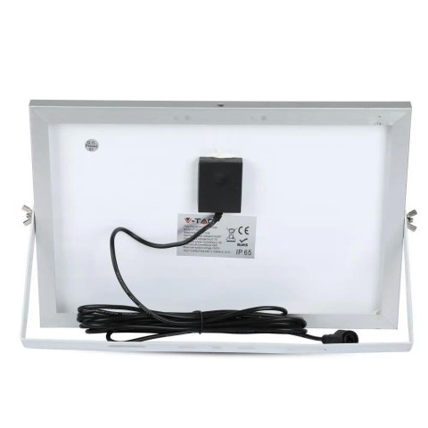 Naświetlacz LED solarny V-TAC 12W czarny IP65 pilot timer VT-25W 4000K 550lm