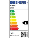 Naświetlacz elewacyjny V-TAC 17W LED czujnik ruchu biała IP65 VT-11020S 3000K 2520lm