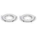 Oczko V-TAC GU10 okrągłe stałe białe (opak. 2 szt) VT-778-WH