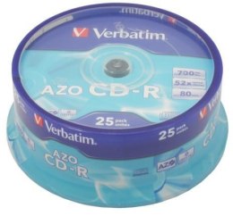 Płyta CD-R Verbatim Spin AZO cake (25szt)