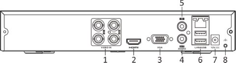 Rejestrator 5w1 Hilook 8 kanałowy 8MP DVR-208U-M1/T