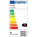 Tuba świetlówka LED T8 V-TAC CREE CHIP 60cm 9W G13 obrotowa nano plastic VT-061 4000K 850lm 6 lat gwarancji