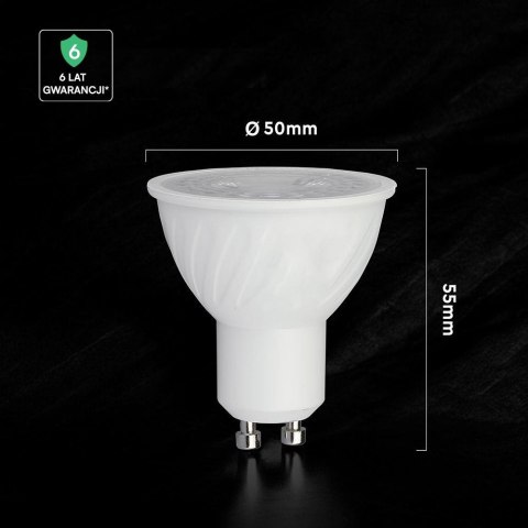 Żarówka LED V-TAC CREE CHIP 6W GU10 38st VT-227 3000K 445lm 6 lat gwarancji