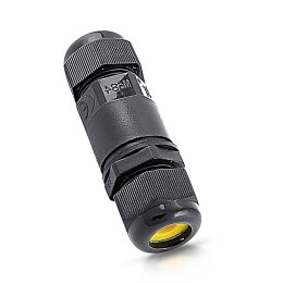 Złączka mufa hermetyczna 2x3Pin czarna 0.5-1.5mm2 średnica przewodu 5-9mm IP68 V-TAC VT-868