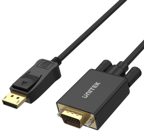 Adapter Unitek DisplayPort na VGA, kabel 1,8m