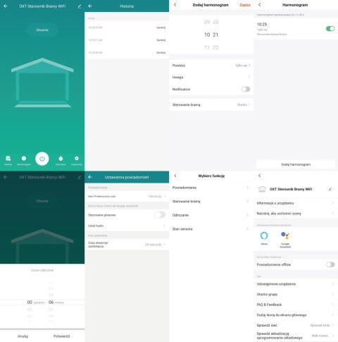 Moduł OXT do bramy garażu Wi-Fi Tuya (T210GL) bez sensora