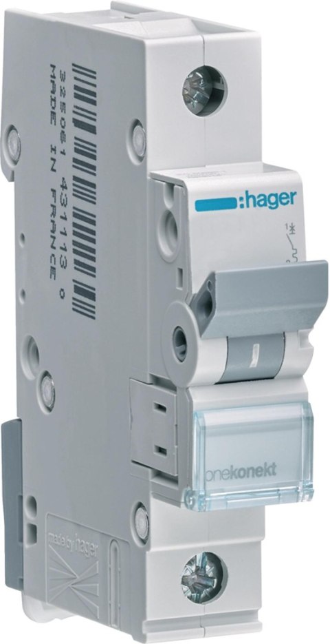 Wyłącznik nadprądowy 6kA , C, 20A, 1P, C20 Hager MCN120E