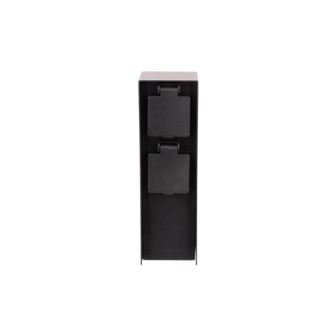 Słupek ogrodowy V-TAC 2 gniazda 2x16A 23cm 3600W IP44 grafit VT-1196 3 lata gwarancji