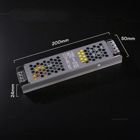 Zasilacz do LED modułowy montażowy SLIM V-TAC 75W 24V 3.5A IP20 filtr EMI VT-24075-S