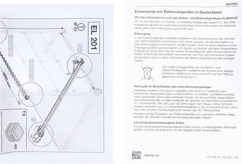 Fotokomórki Hormann EL-201 przewodowe