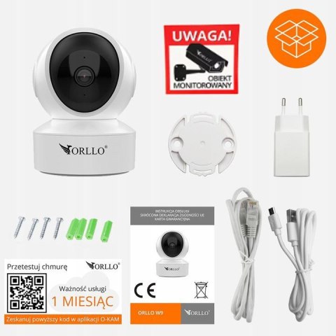 Kamera IP Orllo W10 SIM 4K wewnętrzna obrotowa