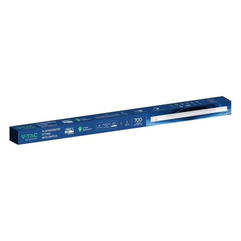 Oprawa LED belka liniowa V-TAC CREE CHIP 7W 60cm z włącznikiem VT-065 4000K 700lm 6 lat gwarancji