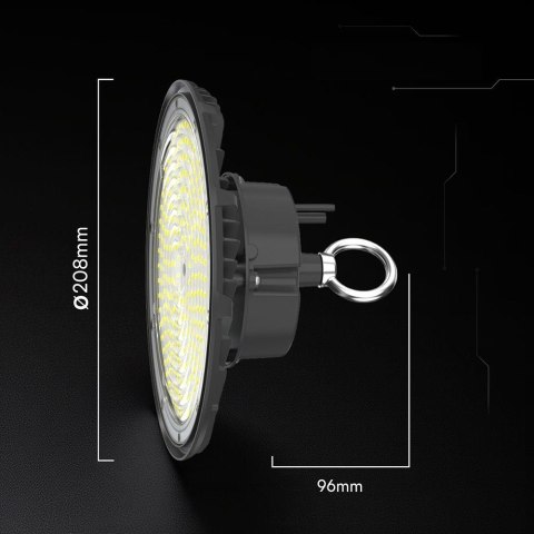 Oprawa V-TAC LED UFO high bay IP65 ALU 155Lm/W 100W VT-91102 4000K 15500lm 5 lat gwarancji