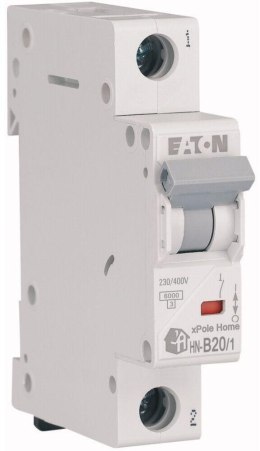 EATON WYŁĄCZNIK NADPRĄDOWY B 20A 1P 1M 6KA HN-B20/1