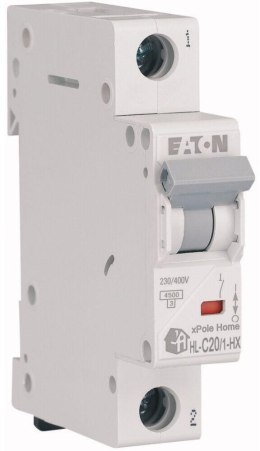 EATON WYŁĄCZNIK NADPRĄDOWY C 20A 1P 1M 6KA HN-C20/1