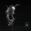 Oprawa gruntowa ogrodowa wbijana aluminium GU10 czarna IP65 VT-44005 3 lata gwarancji