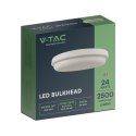Oprawa sufitowa plafoniera V-TAC 24W LED okrągły 240x38mm IP54 VT-80024 4000K 2500lm
