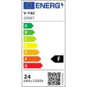 Oprawa sufitowa plafoniera V-TAC 24W LED okrągły 240x38mm IP54 VT-80024 4000K 2500lm