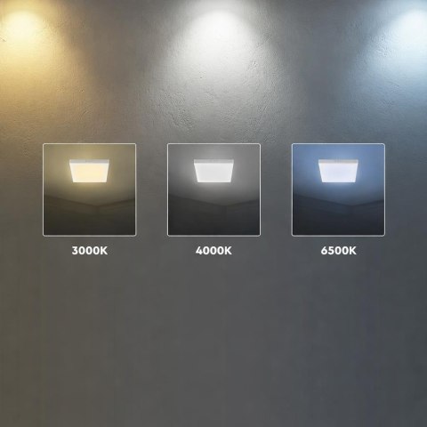 Panel natynkowy downlight V-TAC 18W LED CREE CHIP kwadrat 214x214mm VT-60018CCT 3000K-4000K-6500K 1980lm 6 lat gwarancji