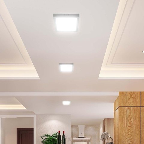 Panel natynkowy downlight V-TAC 18W LED CREE CHIP kwadrat 214x214mm VT-60018CCT 3000K-4000K-6500K 1980lm 6 lat gwarancji
