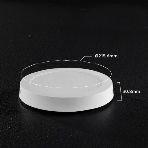 Panel natynkowy downlight V-TAC 18W LED CREE CHIP okrągły 215x30mm VT-60018CCT 3000K-4000K-6500K 1980lm 6 lat gwarancji