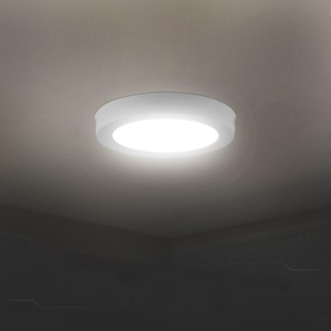 Panel natynkowy downlight V-TAC 18W LED CREE CHIP okrągły 215x30mm VT-60018CCT 3000K-4000K-6500K 1980lm 6 lat gwarancji