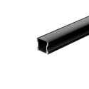 Profil do LED zestaw, ALU czarny V-TAC 2mb czarny klosz 17,2x14,4mm VT-8110