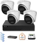 Zestaw monitoringu IP Hilook 4x IPC-T280HA-LU 8MP Smart-hybrid Light