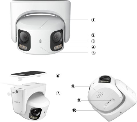 Kamera IP Reolink Professional RP-PCT8MD - 4K 8MP Dual Lens PoE