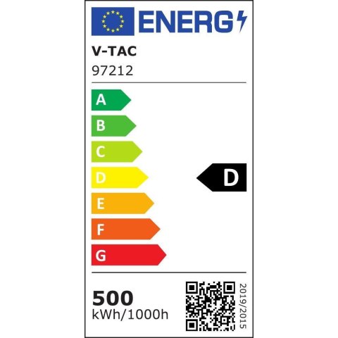 Naświetlacz LED V-TAC 500W czarny IP65 135Lm/W VT-48500 6500K 67500lm