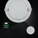 Panel wpuszczany downlight V-TAC 24W LED CREE CHIP okrągły 294x29mm VT-61024CCT 3000K-4000K-6500K 2640lm 6 lat gwarancji