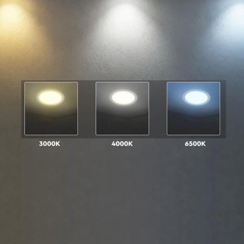Panel wpuszczany downlight V-TAC 24W LED CREE CHIP okrągły 294x29mm VT-61024CCT 3000K-4000K-6500K 2640lm 6 lat gwarancji