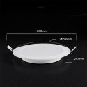 Panel wpuszczany downlight V-TAC 24W LED CREE CHIP okrągły 294x29mm VT-61024CCT 3000K-4000K-6500K 2640lm 6 lat gwarancji