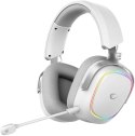 Słuchawki Rampage RETSU Słuchawki bezprzewodowe nauszne BT 2.4G RGB białe