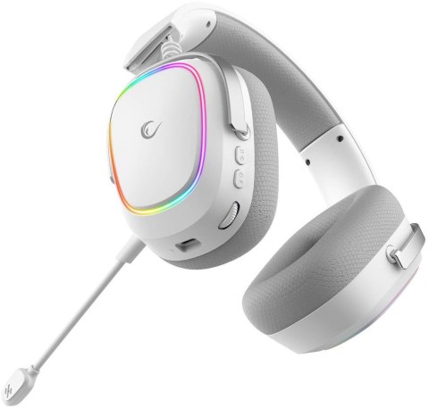 Słuchawki Rampage RETSU Słuchawki bezprzewodowe nauszne BT 2.4G RGB białe