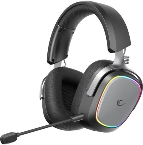 Słuchawki Rampage RETSU Słuchawki bezprzewodowe nauszne BT 2.4G RGB czarne