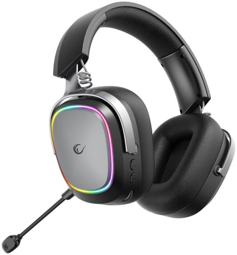 Słuchawki Rampage RETSU Słuchawki bezprzewodowe nauszne BT 2.4G RGB czarne