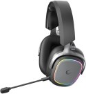 Słuchawki Rampage RETSU Słuchawki bezprzewodowe nauszne BT 2.4G RGB czarne