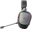 Słuchawki Rampage RETSU Słuchawki bezprzewodowe nauszne BT 2.4G RGB czarne