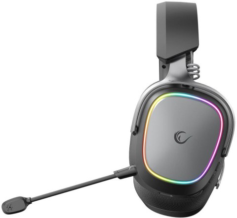 Słuchawki Rampage RETSU Słuchawki bezprzewodowe nauszne BT 2.4G RGB czarne