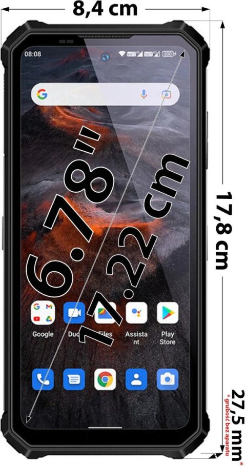 Smartfon Oukitel WP19 21000mAh 8/256 czarny