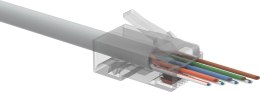 WTYK SIECIOWY KONEKTOR SOLARIX UNIWERSALNY EASY RJ45 CAT.5E UTP PRZELOTOWY SXRJ45-5E-UTP-EASY 100szt